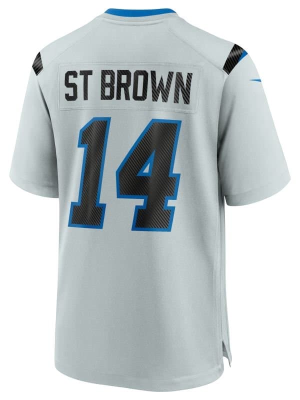 Amon-Ra St. Brown #14 Detroit Lions 2026 Rivalries Game NFL Jersey Gray thumbnail 3