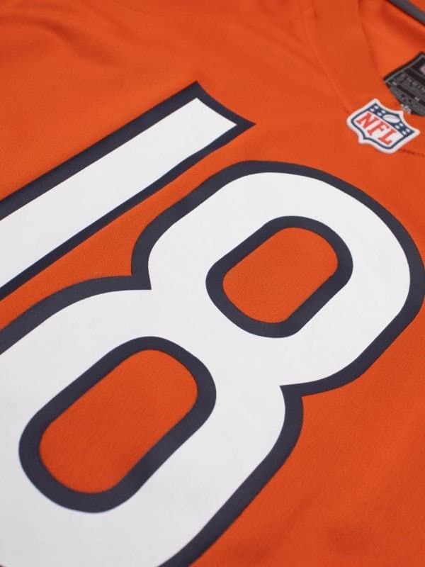 Caleb Williams #18 Chicago Bears Game NFL Jersey Alternate Orange thumbnail 2