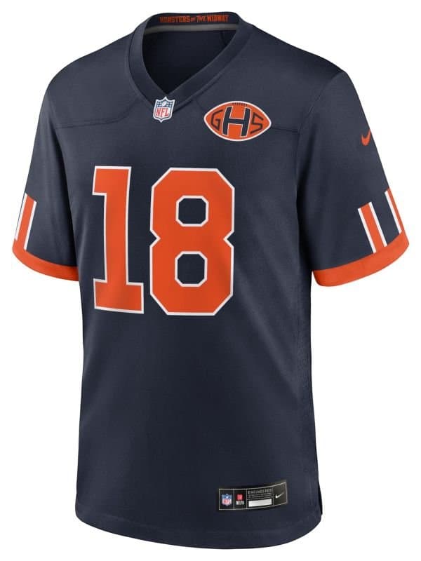 Caleb Williams #18 Chicago Bears 2026 Rivalries Game NFL Jersey Navy thumbnail 2