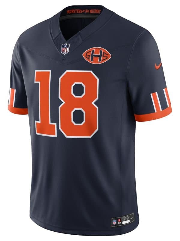 Caleb Williams #18 Chicago Bears 2026 Rivalries Stitched Limited NFL Jersey Navy thumbnail 2