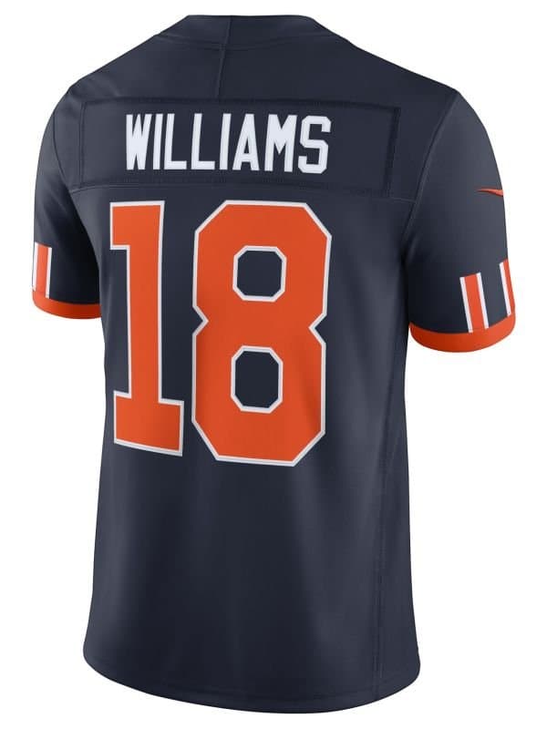 Caleb Williams #18 Chicago Bears 2026 Rivalries Stitched Limited NFL Jersey Navy thumbnail 3