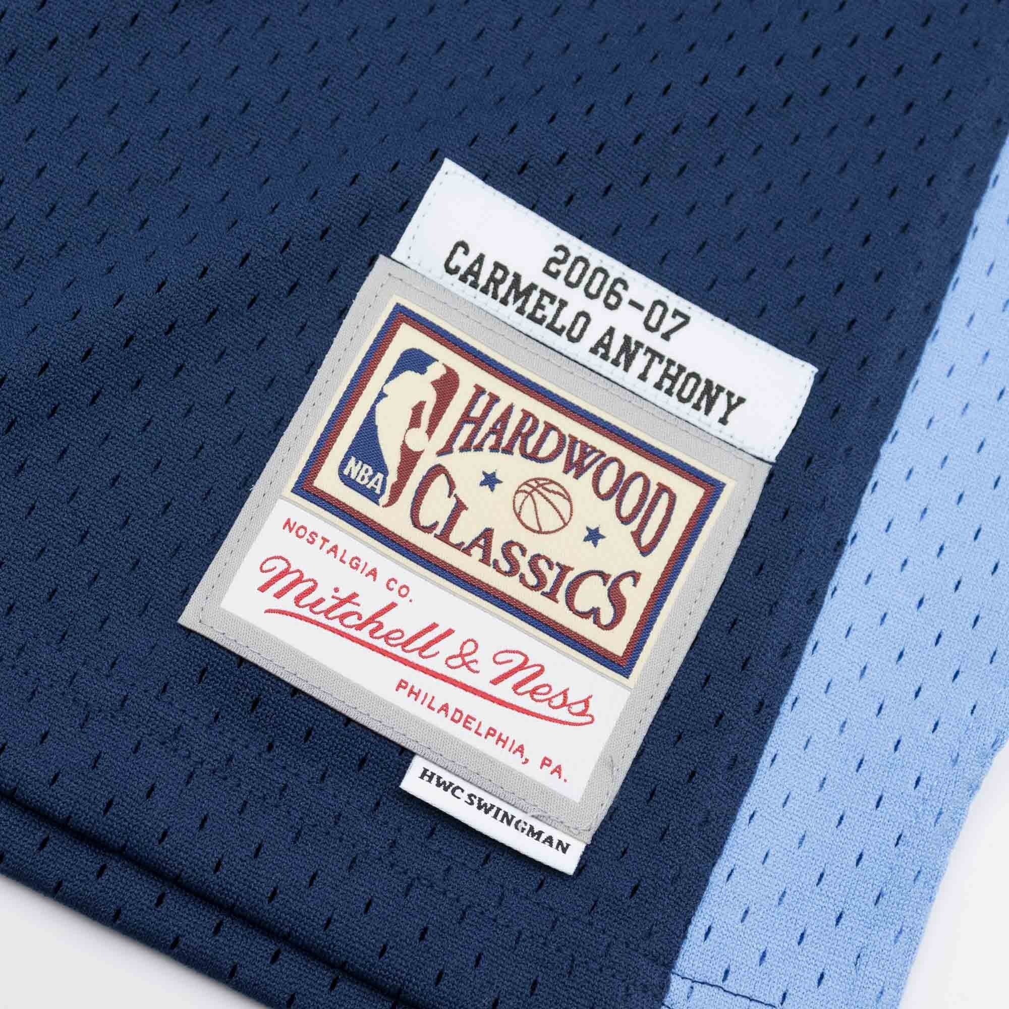 Carmelo Anthony #15 Denver Nuggets 2006-07 Mitchell & Ness Swingman NBA Jersey Navy thumbnail 3