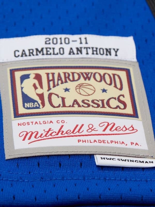 Carmelo Anthony #7 New York Knicks 2010 Swingman NBA Jersey Blue thumbnail 3