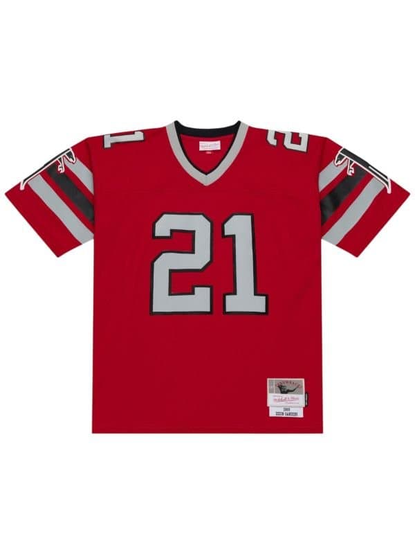 Deion Sanders #21 Atlanta Falcons 1989 Legacy Throwback NFL Jersey Red thumbnail 2