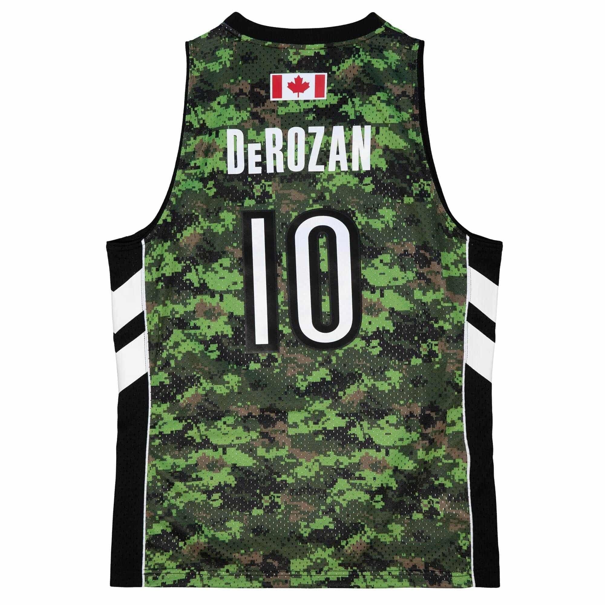 DeMar DeRozan #10 Toronto Raptors 2011-12 Mitchell & Ness Swingman NBA Jersey Camo thumbnail 2