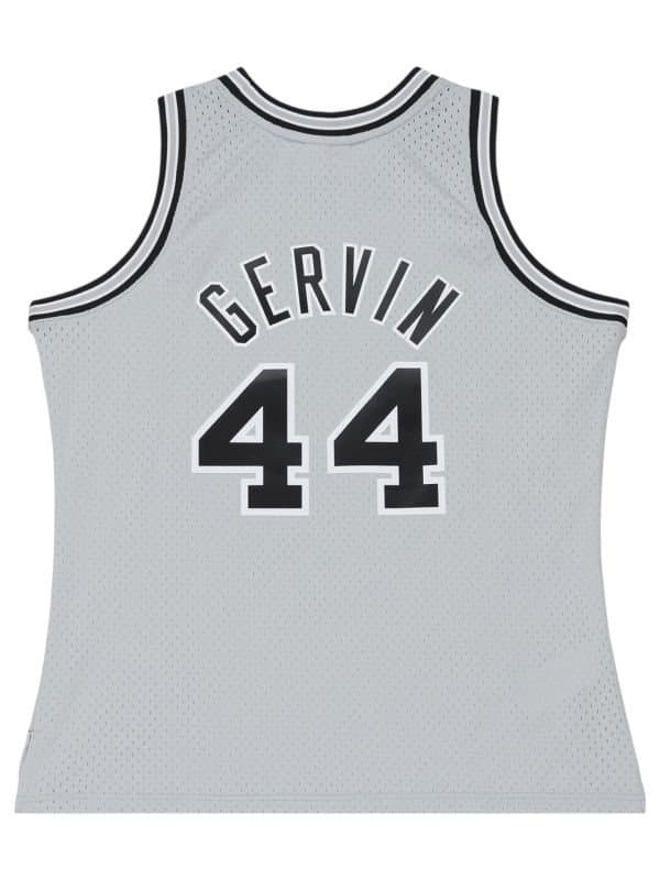 George Gervin #44 San Antonio Spurs 1976-77 Swingman NBA Jersey Gray thumbnail 2
