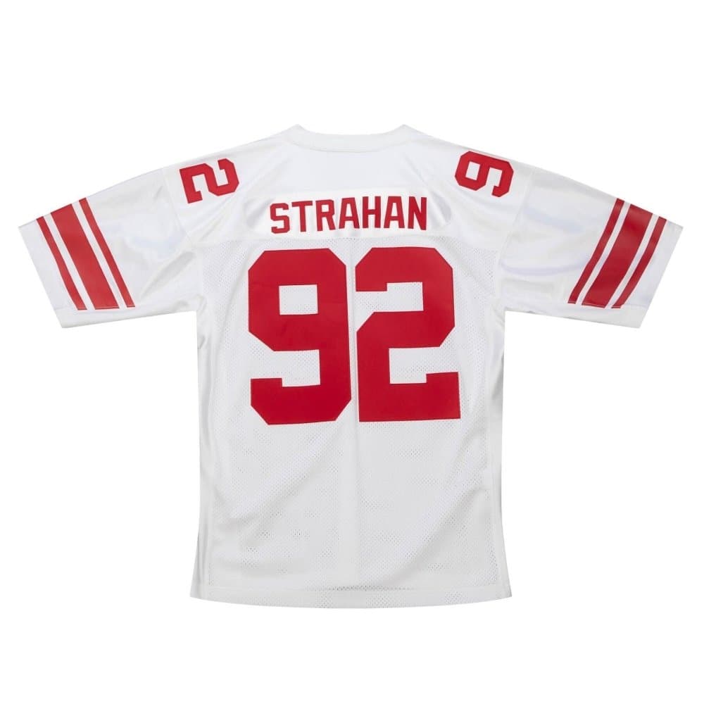Michael Strahan #92 New York Giants 2007 Mitchell & Ness Authentic NFL Jersey White thumbnail 2