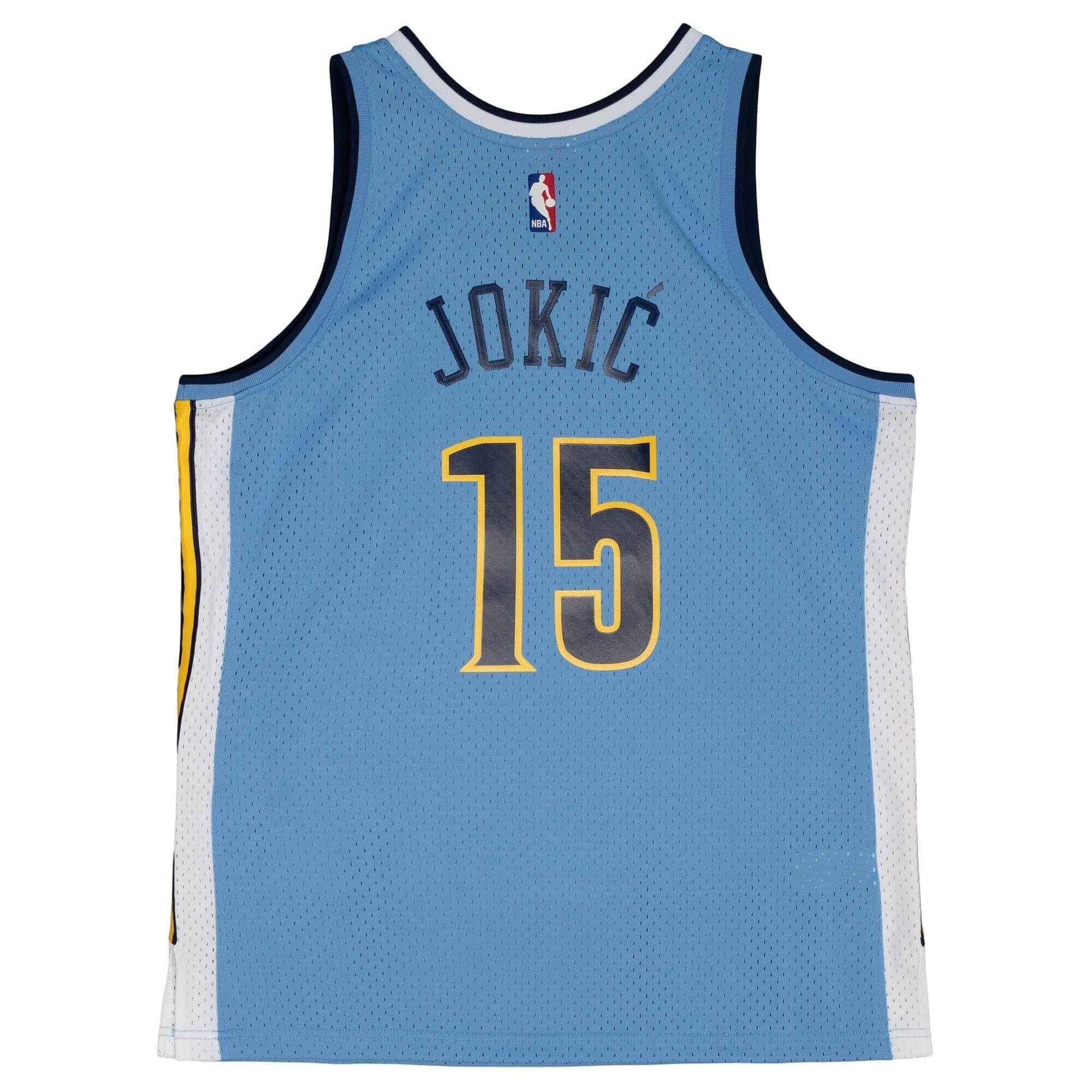 Nikola Jokić #15 Denver Nuggets 2016-17 Mitchell & Ness Swingman NBA Jersey Blue thumbnail 2