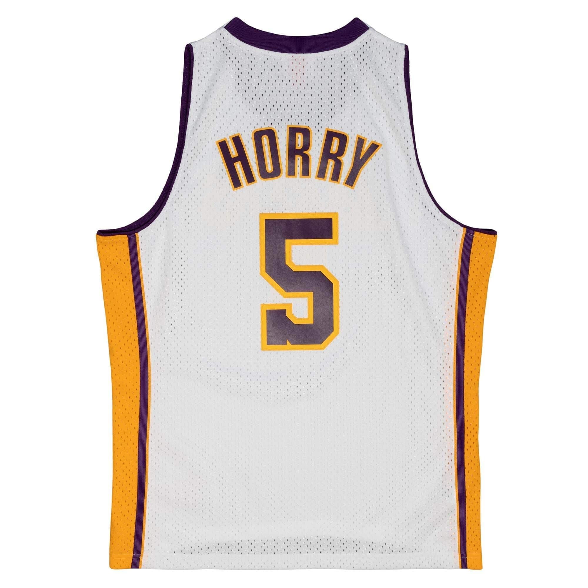 Robert Horry #5 Los Angeles Lakers 2002-03 Mitchell & Ness Swingman NBA Jersey White thumbnail 2