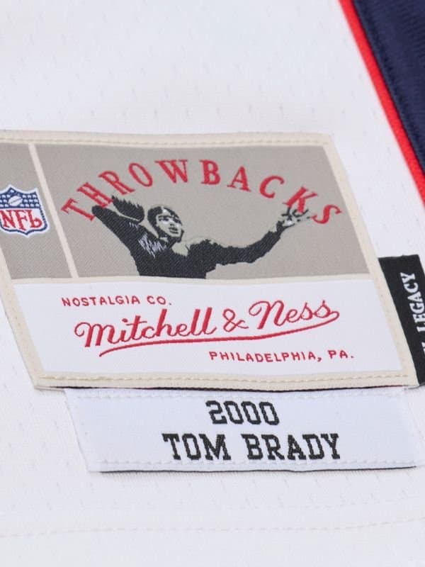 Tom Brady #12 New England Patriots 2000 Legacy Throwback NFL Jersey White thumbnail 3
