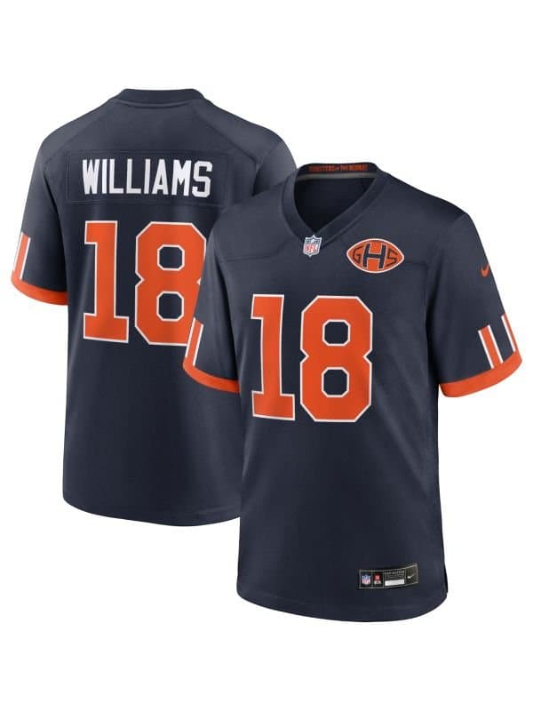 Caleb Williams #18 Chicago Bears 2026 Rivalries Game NFL Jersey Navy