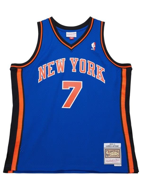 Carmelo Anthony #7 New York Knicks 2010 Swingman NBA Jersey Blue