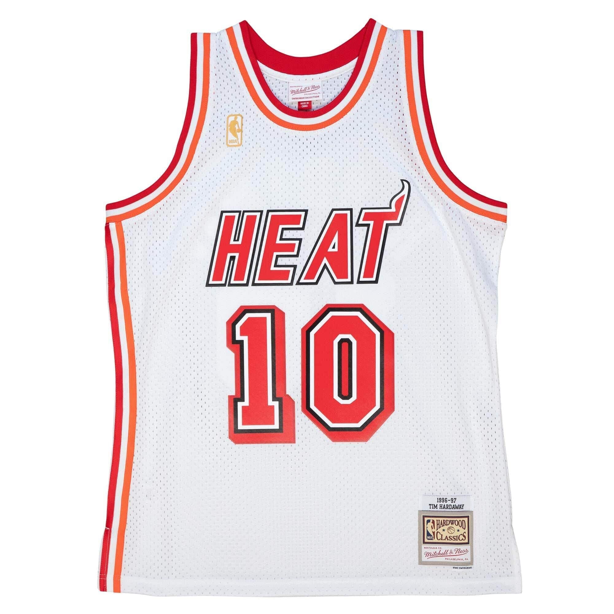 Tim Hardaway #10 Miami Heat 1996-97 Mitchell & Ness Swingman NBA Jersey White