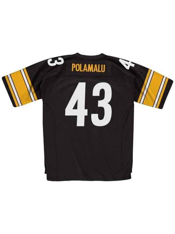 Troy Polamalu #43 Pittsburgh Steelers Legacy Throwback NFL Jersey Black